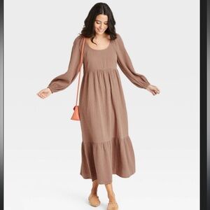 Universal thread gauze maxi dress